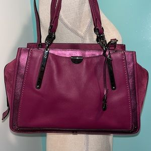 Coach Dreamer Satchel in Dark Berry